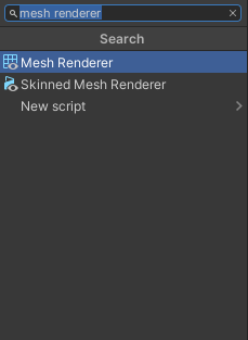 mesh renderer add component