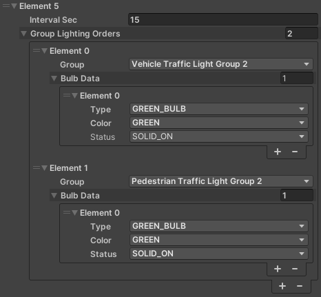 Example Group Lighting Orders