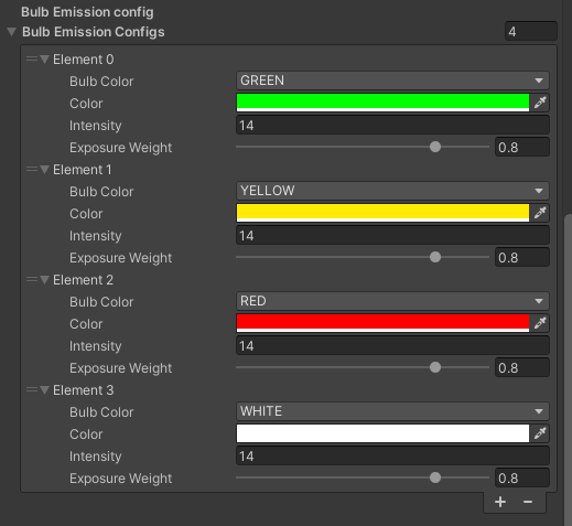 bulb emission config