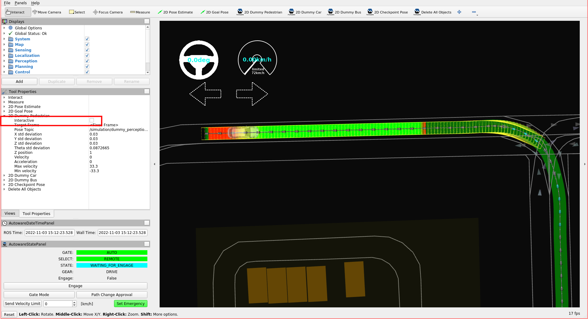 set-interactive-dummy-car