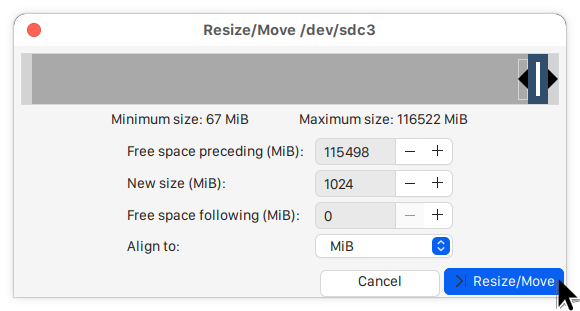 Data moved