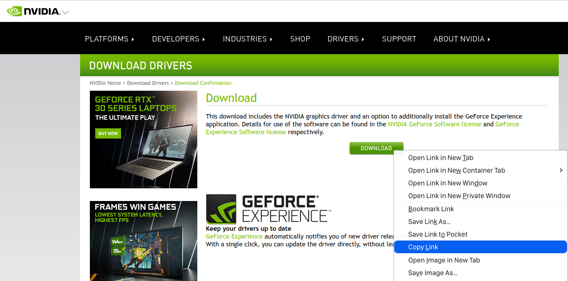 NVIDIA URL